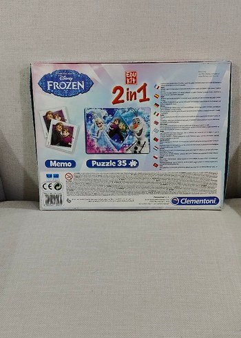 Frozen 2'si 1 Arada Memo ve 35 Parça Puzzle - Görsel 2