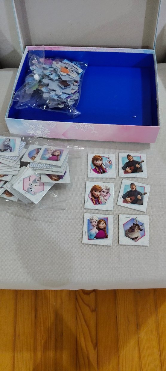 Frozen 2'si 1 Arada Memo ve 35 Parça Puzzle - Görsel 5