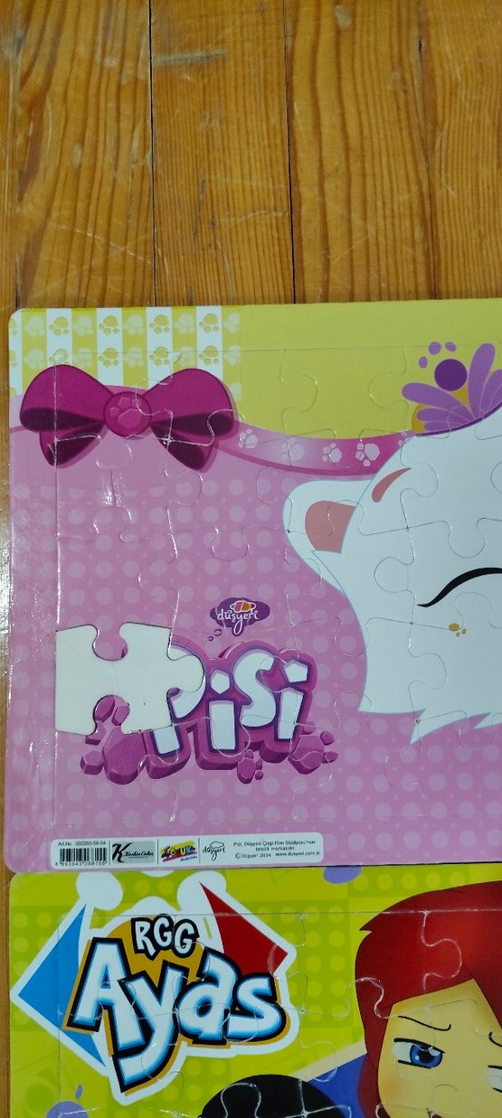 Çocuklar için Renkli Üçlü Puzzle Seti - Görsel 3