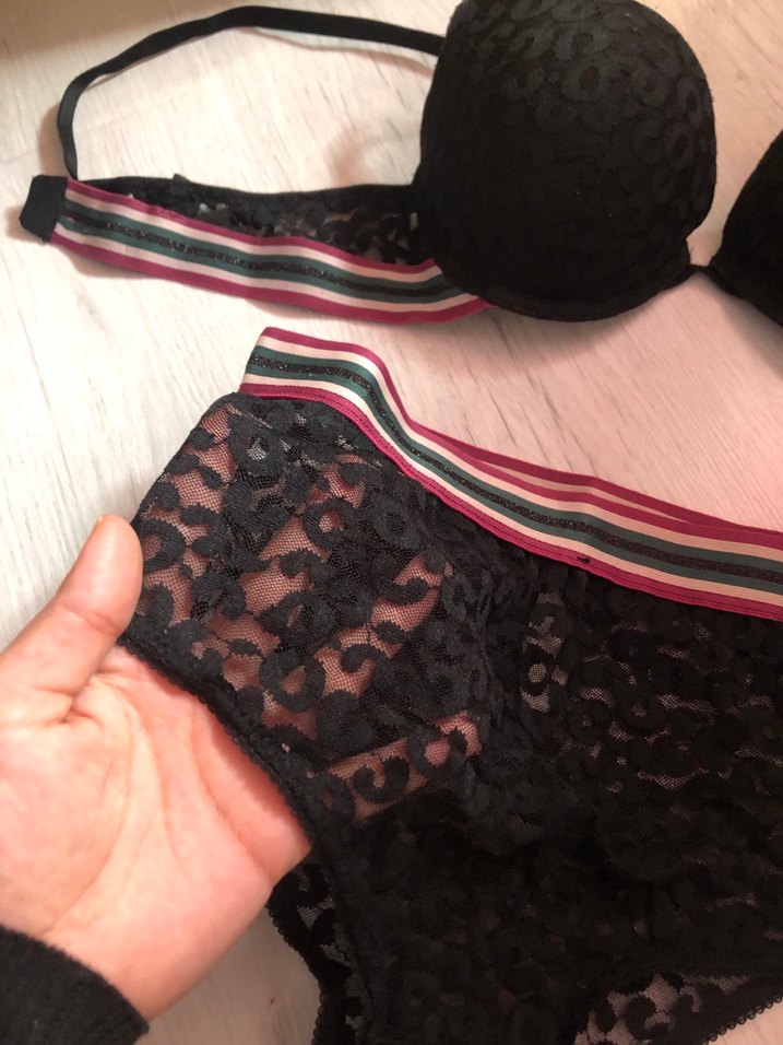 Siyah Gotik Midi Sütyen takım - Görsel 5