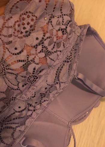 Mor Dantel Bohem Bralet - Görsel 3