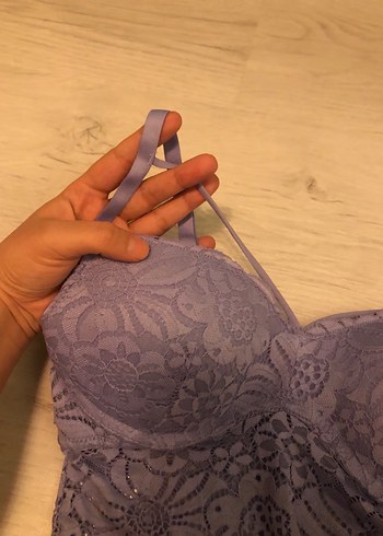 Mor Dantel Bohem Bralet - Görsel 2