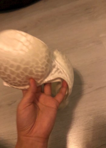 Beyaz Yılan Desenli Bohem Sütyen - Görsel 3