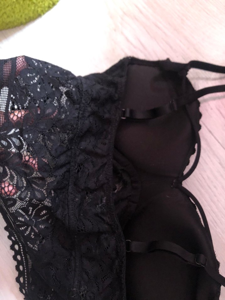 Siyah Dantel Gotik Bralet - Görsel 3