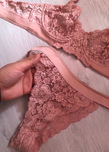 Dantel Bohem Vintage Sütyen takım - Görsel 6