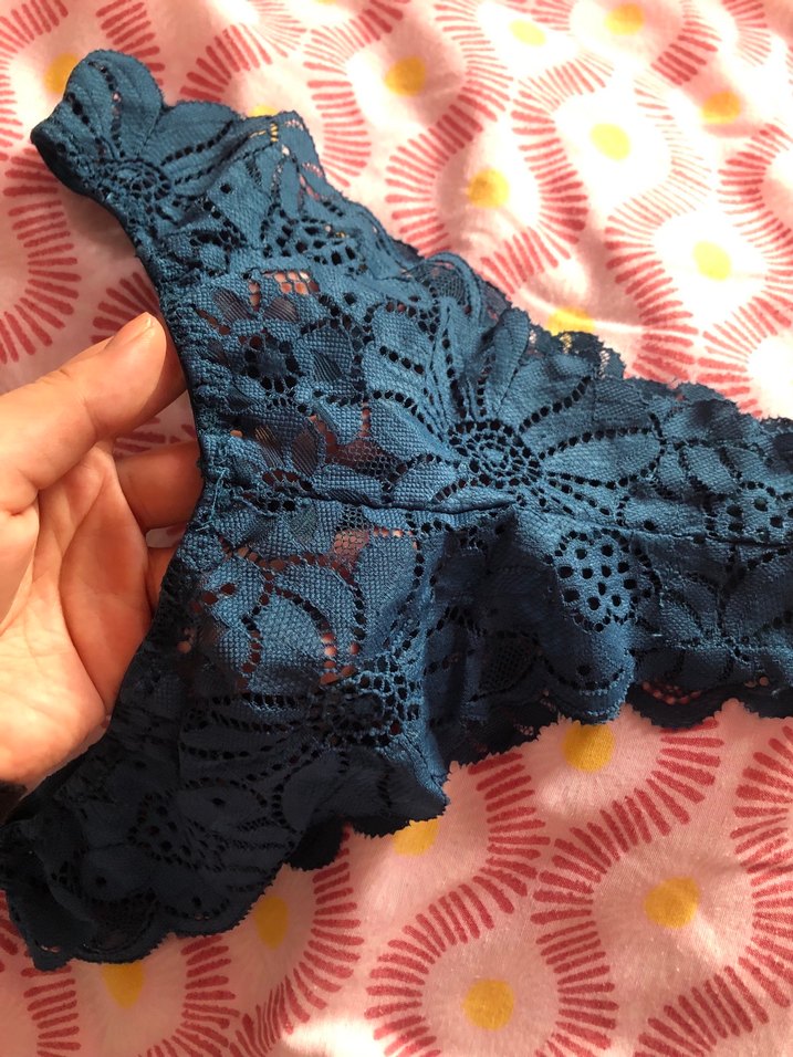 Turkuaz Dantel Bohem Bralet takım - Görsel 4