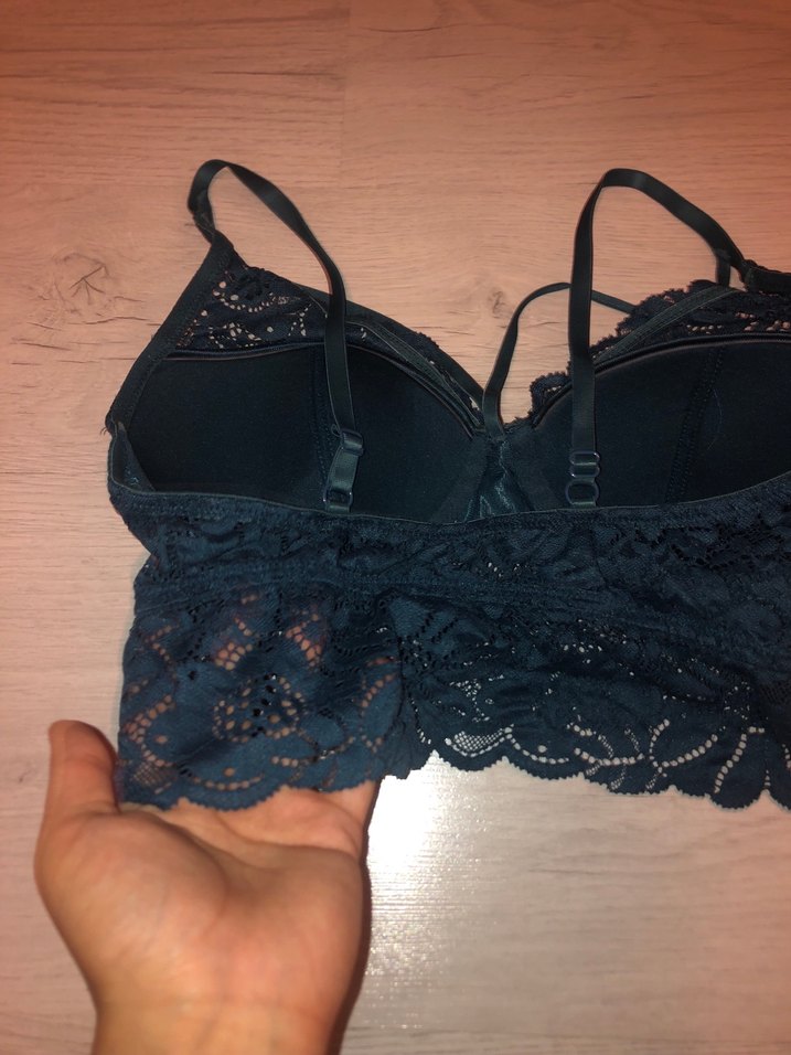 Turkuaz Dantel Bohem Bralet takım - Görsel 2