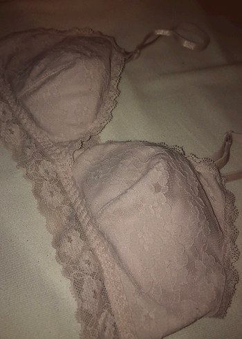 xs Beden Bej Dantel Vintage Bralet