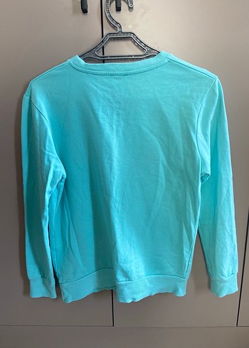 Turkuaz Kadın Bisiklet Yaka Sweatshirt - Görsel 5