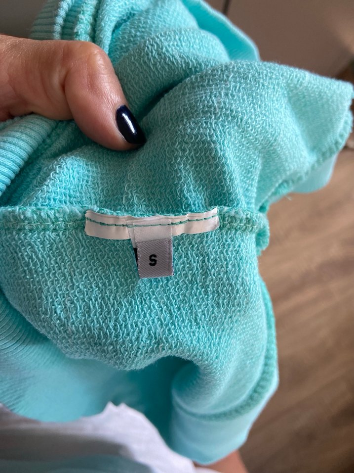 Turkuaz Kadın Bisiklet Yaka Sweatshirt - Görsel 4