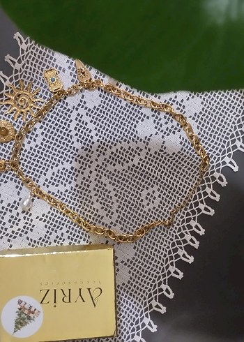 Nakışlı Vintage Altın Kadın El Zinciri sıfır ürün - Görsel 2