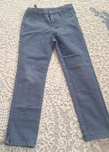 6 Yaş Beden Erkek Çocuk Gri Denim Pantolon