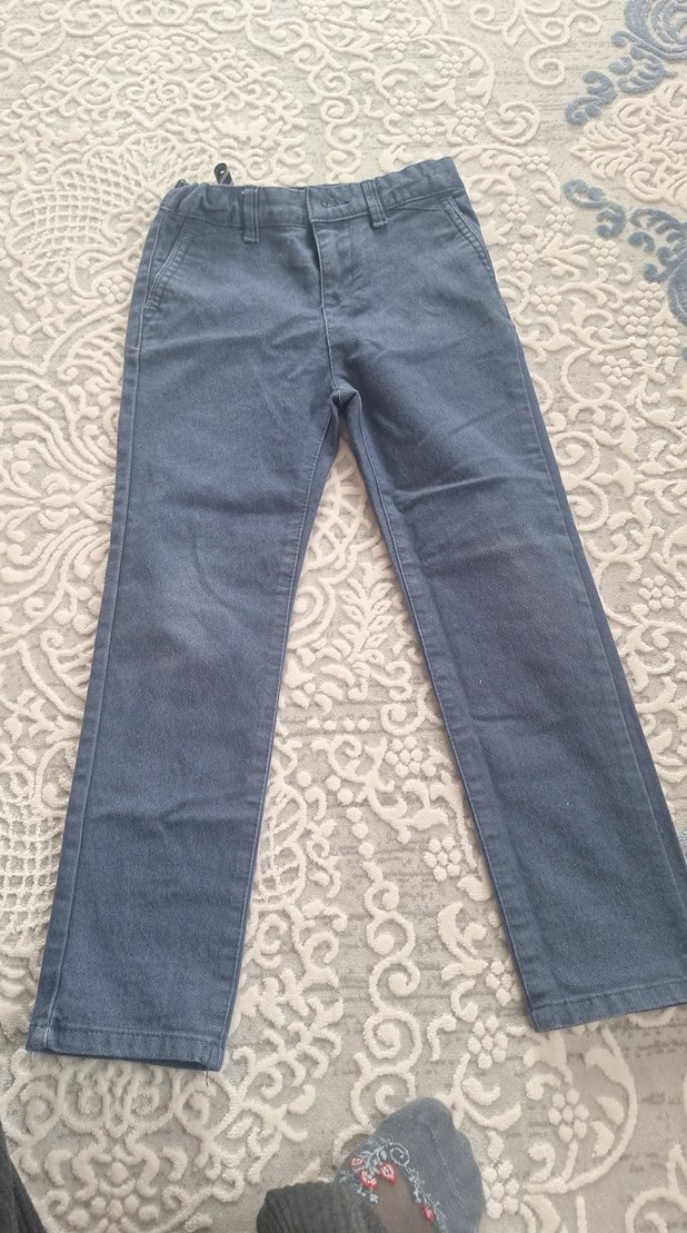 Erkek Çocuk Gri Denim Pantolon - Görsel 3