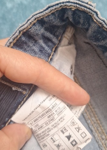 7 Yaş Beden gri Renk Gri Erkek Çocuk Denim Pantolon
