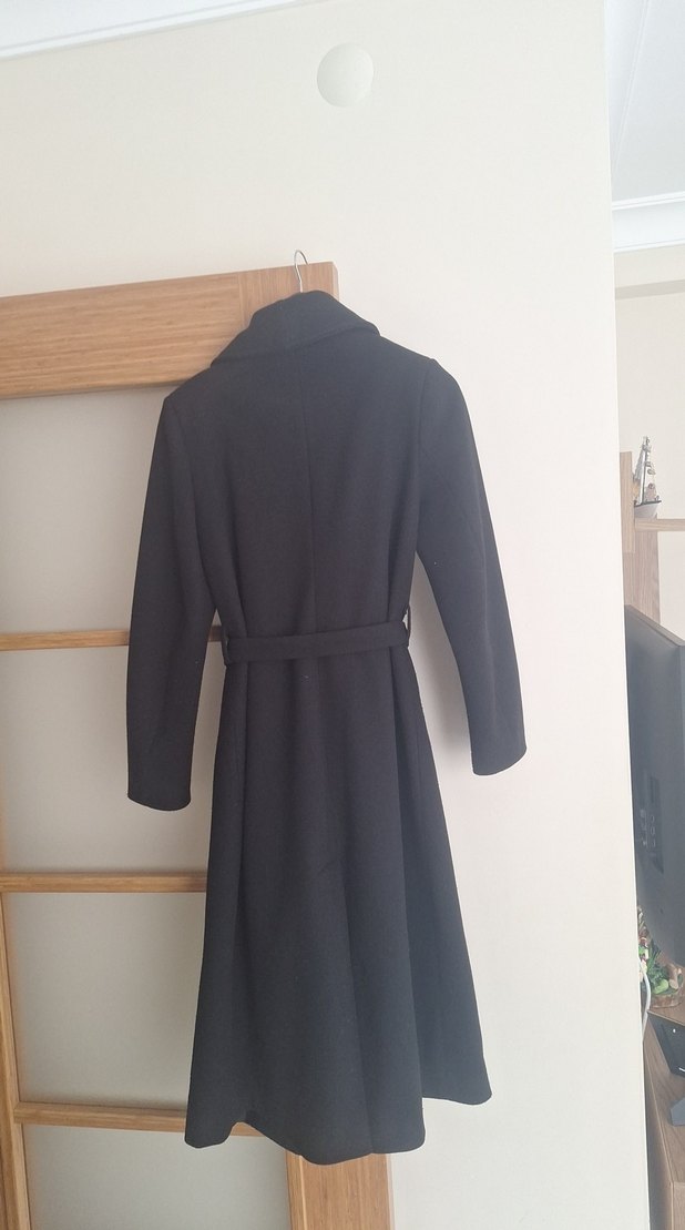 Siyah Kuşaklı Uzun Kaban - Görsel 3