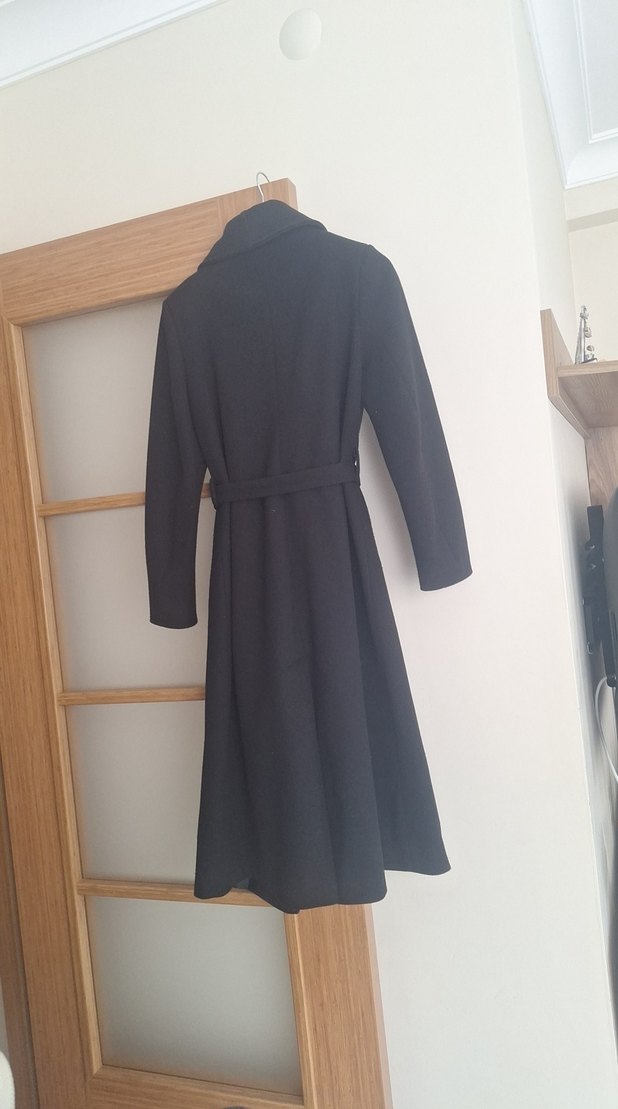 Siyah Kuşaklı Uzun Kaban - Görsel 4