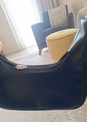 Klasik Siyah Deri Kadın Çanta - Görsel 3