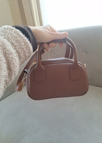 Kahverengi Deri Kadın Çapraz Çanta - Görsel 3