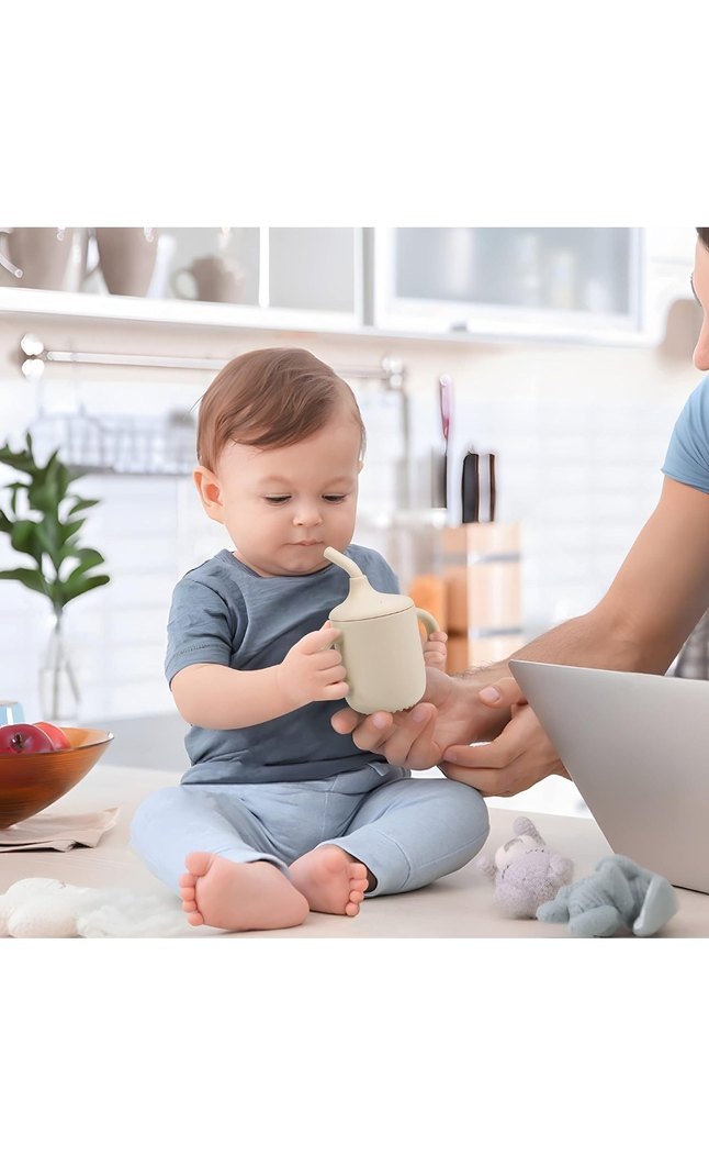 Bej Bebek Suluklu Bardak - Görsel 3