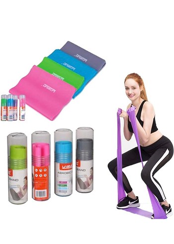 Renkli Pilates Egzersiz Bandı Seti