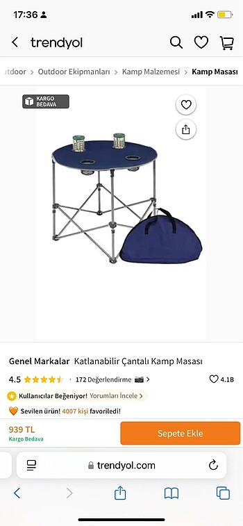 Diğer Kanp masası