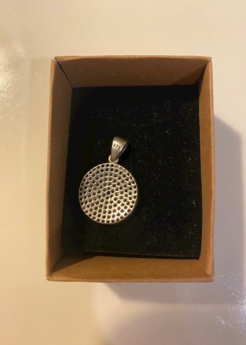 Mavi nazar Boncuklu gümüş Kolye - Görsel 3