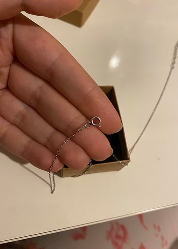 Nazar Boncuk gümüş Kadın Kolye - Görsel 3