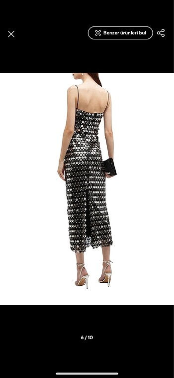 m Beden siyah Renk New Arrivals model pullu elbise