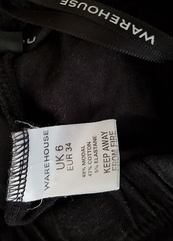 xs Beden siyah Renk Warehouse Tayt