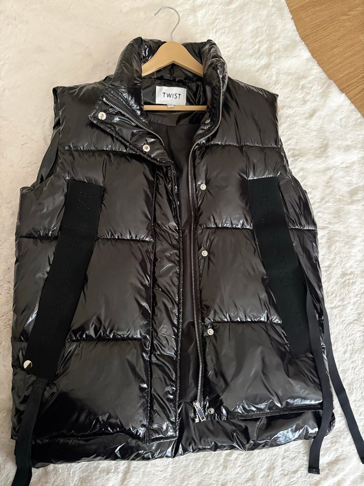 Siyah Kemerli Kadın Şişme Yelek - Görsel 2