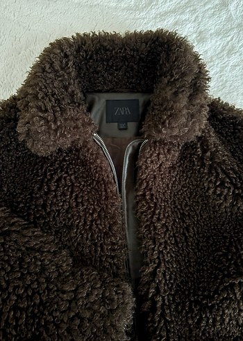 Kahverengi Kürk Detaylı Kadın Ceket - Görsel 2