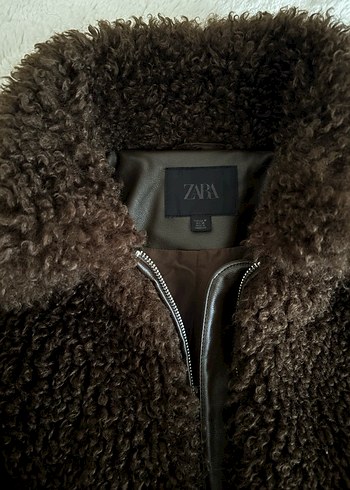 Kahverengi Kürk Detaylı Kadın Ceket - Görsel 3