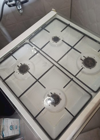 Beyaz Camlı 4'lü Gazlı Ocak