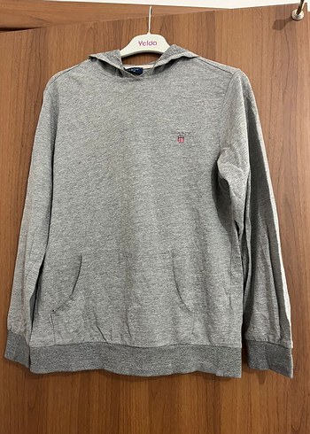 xl Beden GANT Gri Pamuklu Sweatshirt