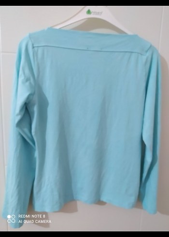 Mavi Uzun Kollu Kız Tişörtü - Görsel 3