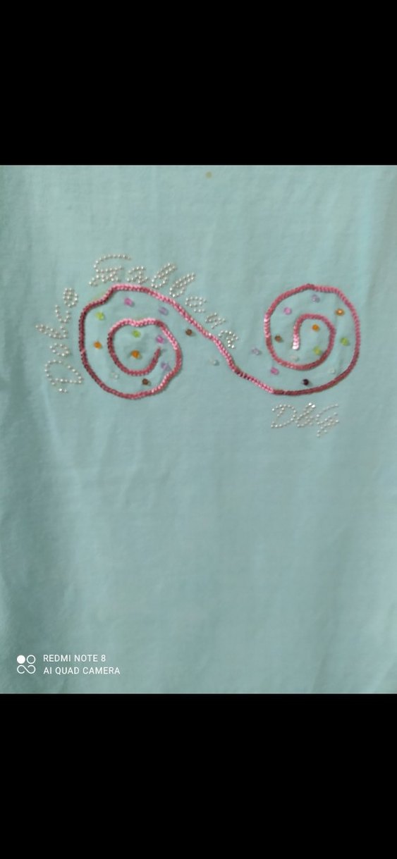 Mavi Uzun Kollu Kız Tişörtü - Görsel 4