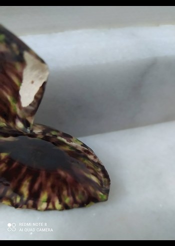 Renkli Batik Desenli Yaprak Tabak Seti - Görsel 4