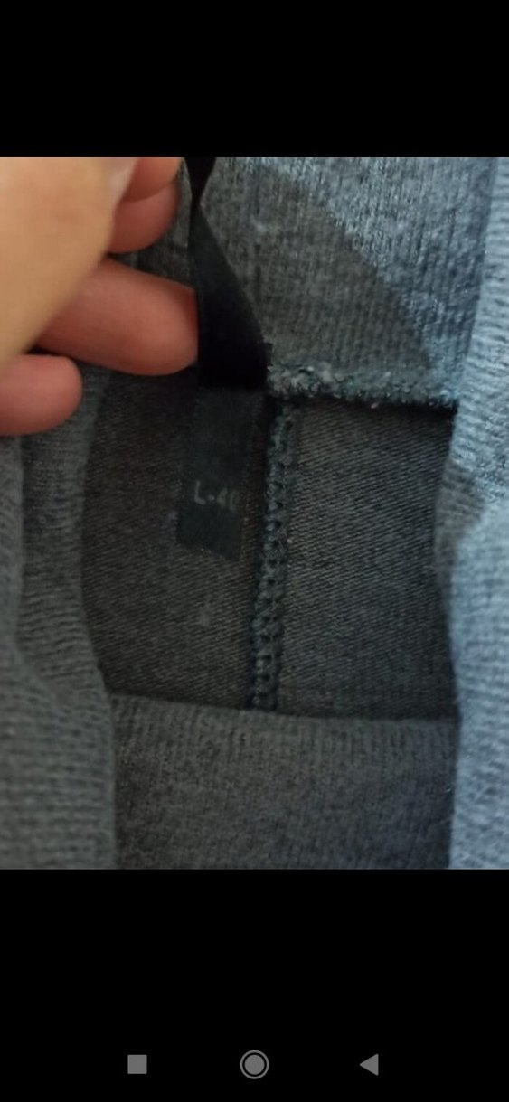 Gri Yüksek Yakalı Kadın Keten Kazak - Görsel 2