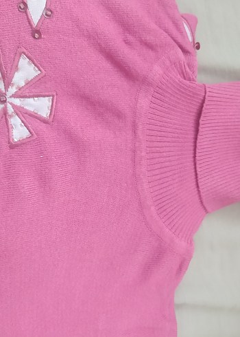 nakış baskılı boğazlı kazak - Görsel 2