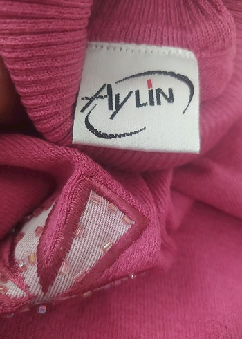 nakış baskılı boğazlı kazak - Görsel 3