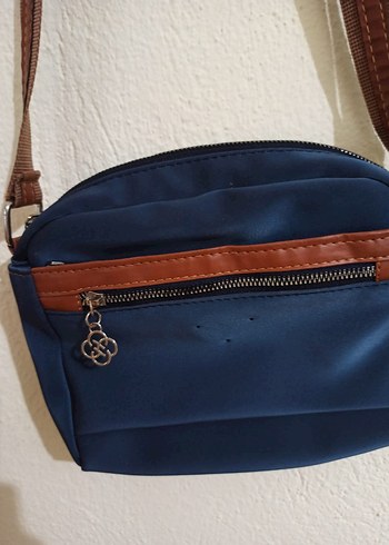 Mavi Suni Kumaşlı Kadın Çanta - Görsel 2