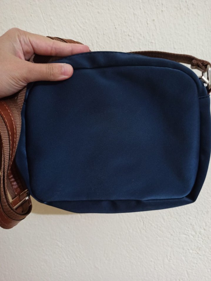 Mavi Suni Kumaşlı Kadın Çanta - Görsel 3