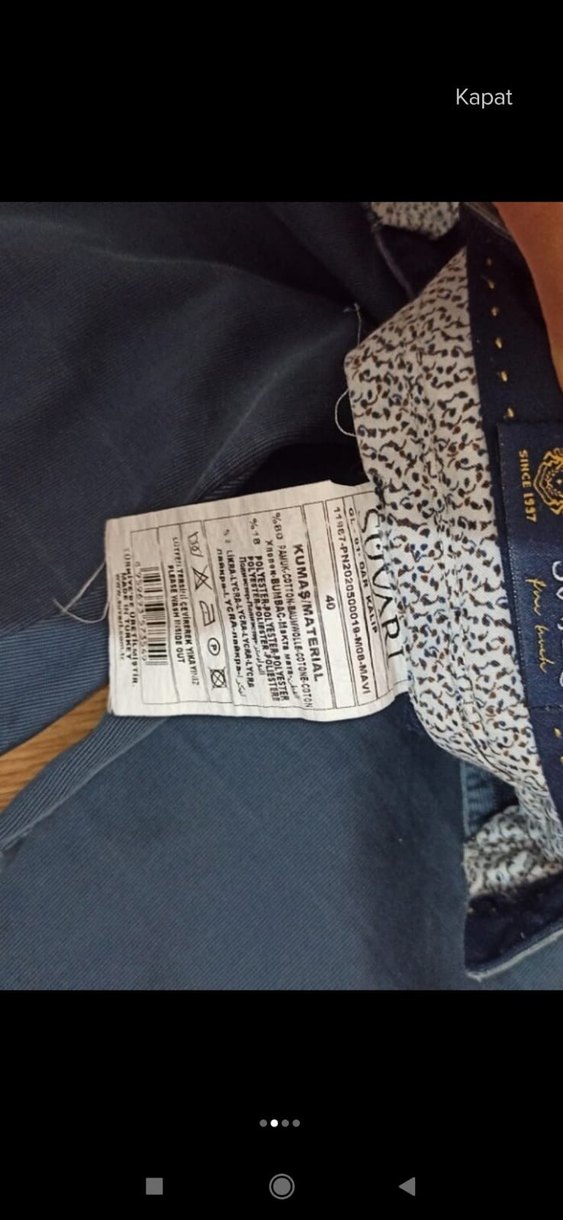 Gri Kemerli Erkek Denim Pantolon - Görsel 2