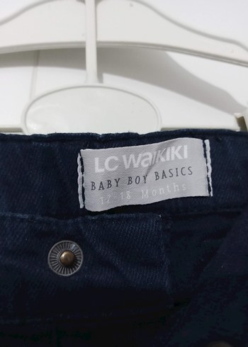 Düğmeli Koyu Mavi Erkek Çocuk Denim Pantolon - Görsel 3