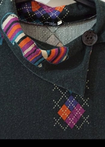 Kadın Bohem Örgü Midi Elbise - Görsel 8