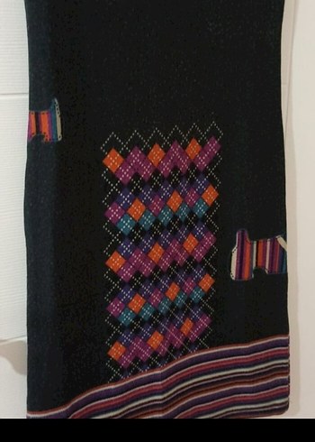 Kadın Bohem Örgü Midi Elbise - Görsel 4