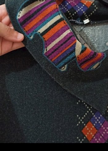 Kadın Bohem Örgü Midi Elbise - Görsel 7