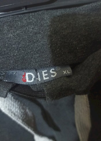 Gri Kadın Denim Sweatpants Fermuarlı - Görsel 4