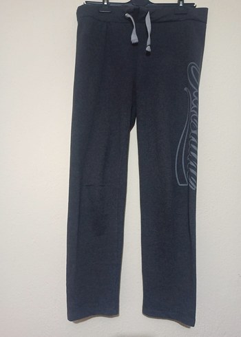 Gri Kadın Denim Sweatpants Fermuarlı - Görsel 3