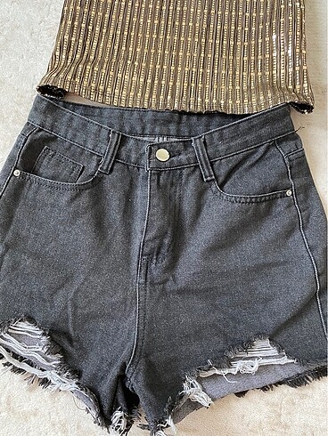 Zara Zara kot şort ve bluz